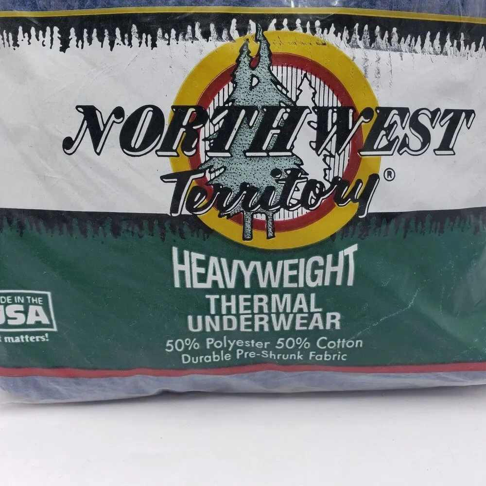 Vtg Northwest Territory Thermal Underwear Long Sleeve Shirt Heavyweight USA NIP